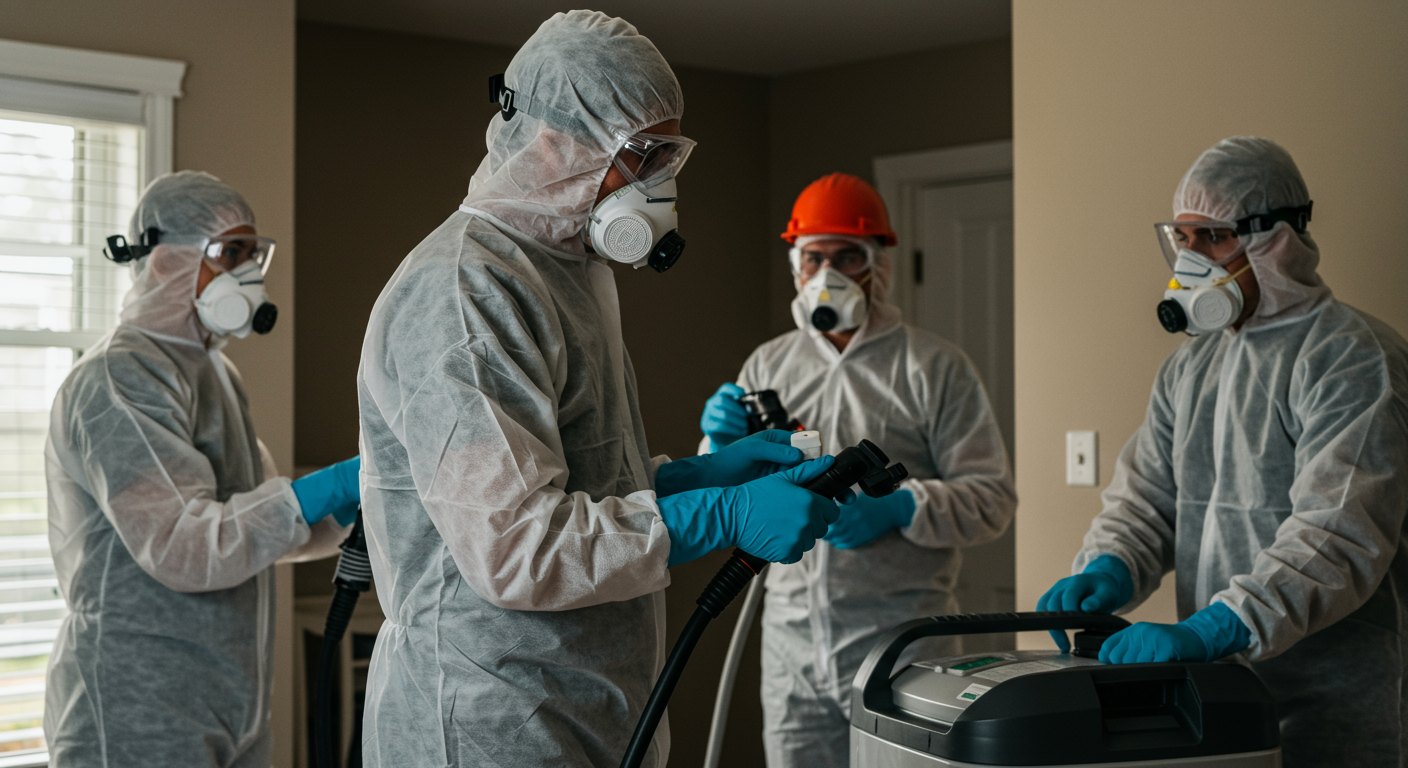 Before and After Images of Mold Remediation